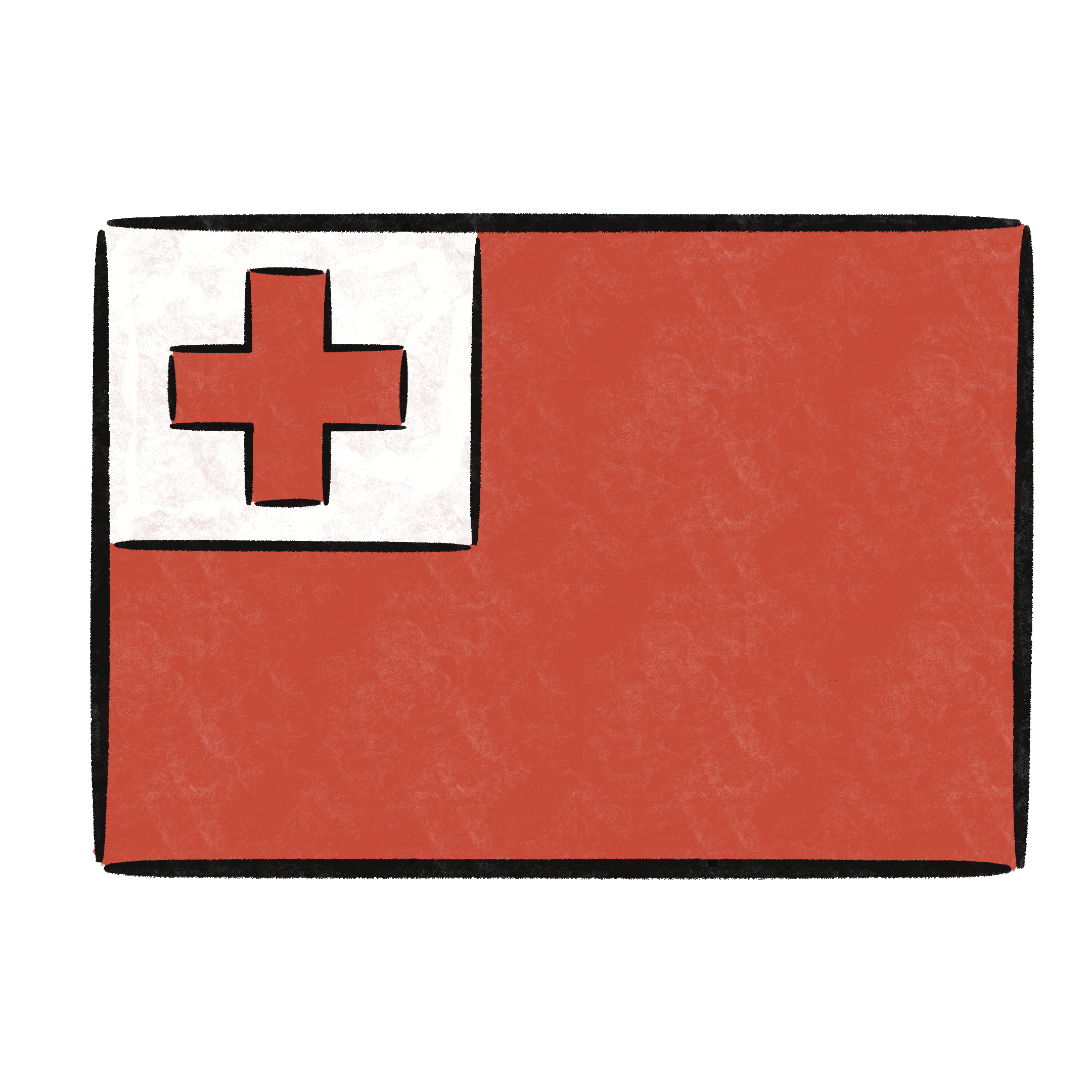 トンガ国旗_Flag of Tonga
