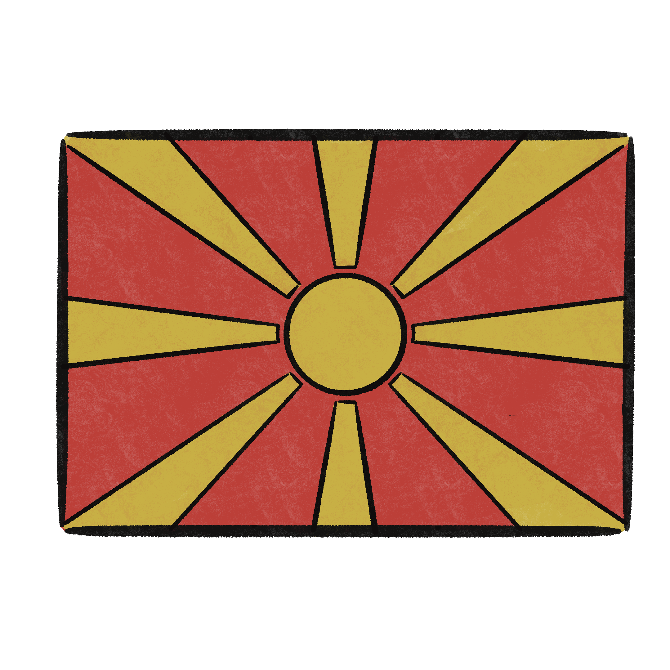 北マケドニア国旗