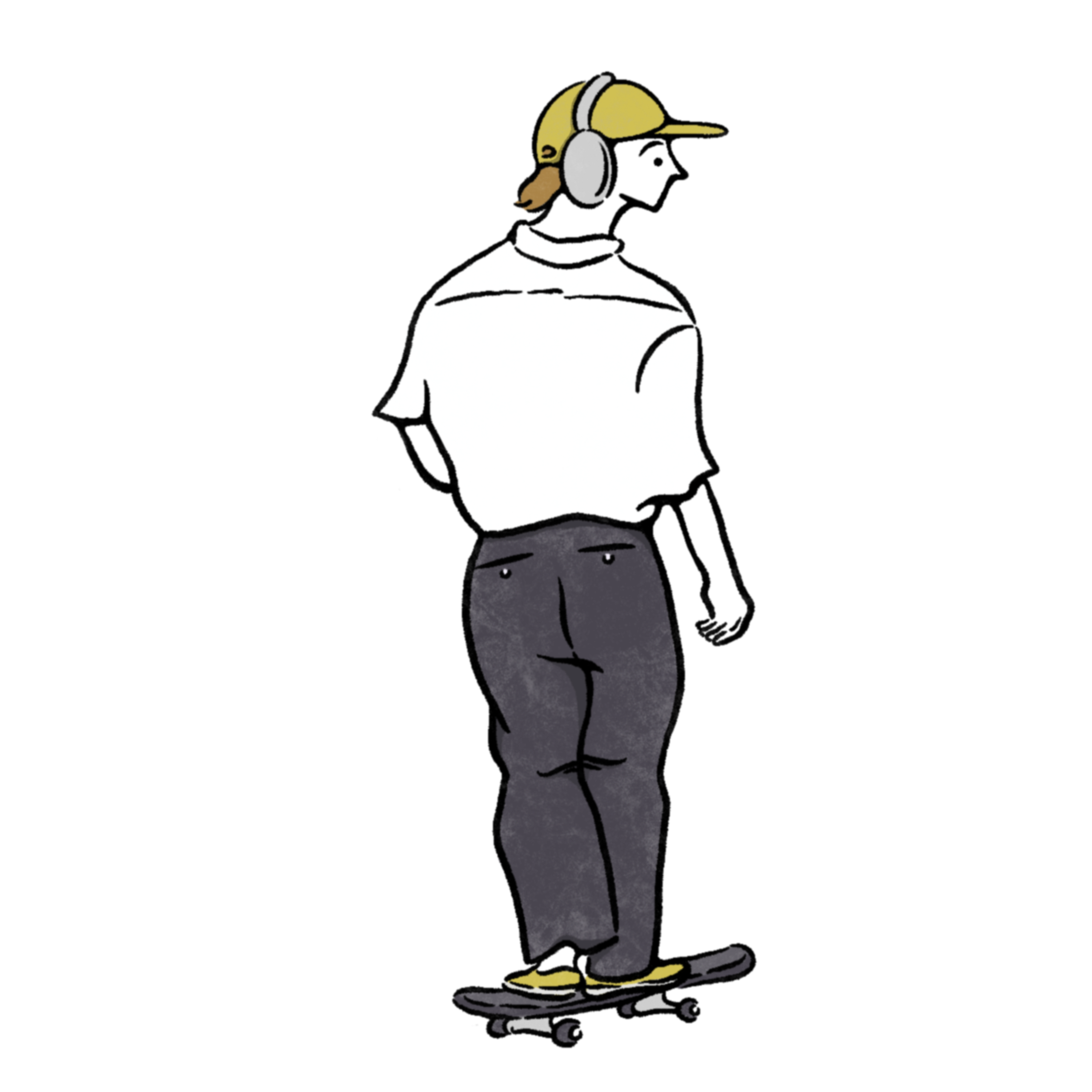 スケボー少年