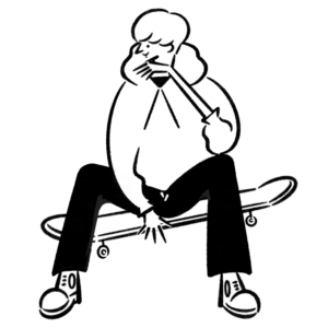 スケボー少年