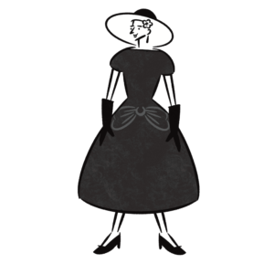 ドレスの女性