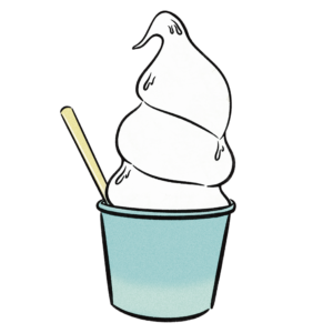 富良野で食べたソフトクリーム